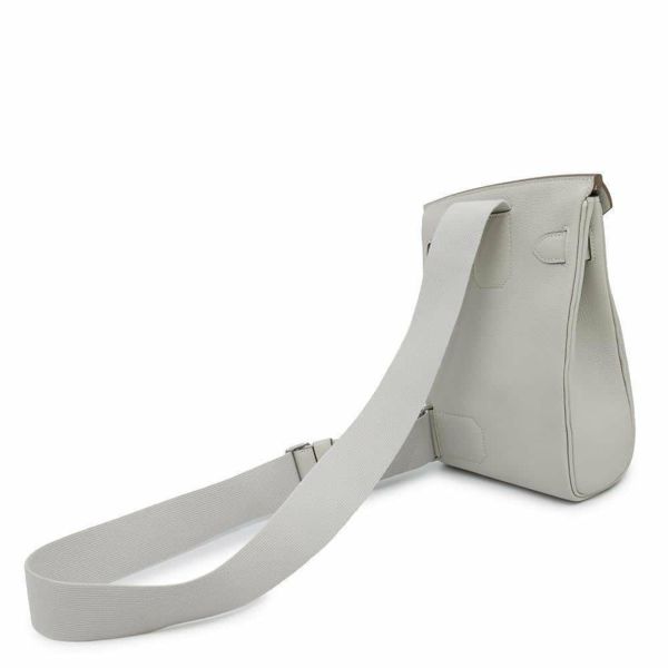 エルメス ボディバッグ ケリー アッカドPM パールグレー/シルバー金具 トゴ B刻印 メンズ