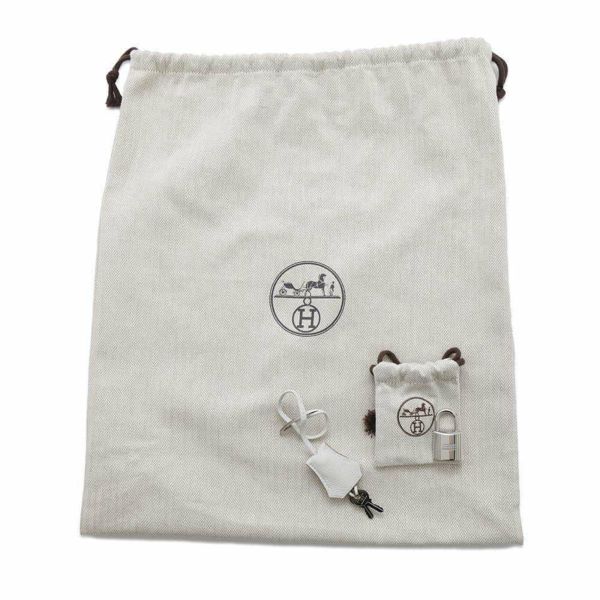 エルメス ボディバッグ ケリー アッカドPM パールグレー/シルバー金具 トゴ B刻印 メンズ