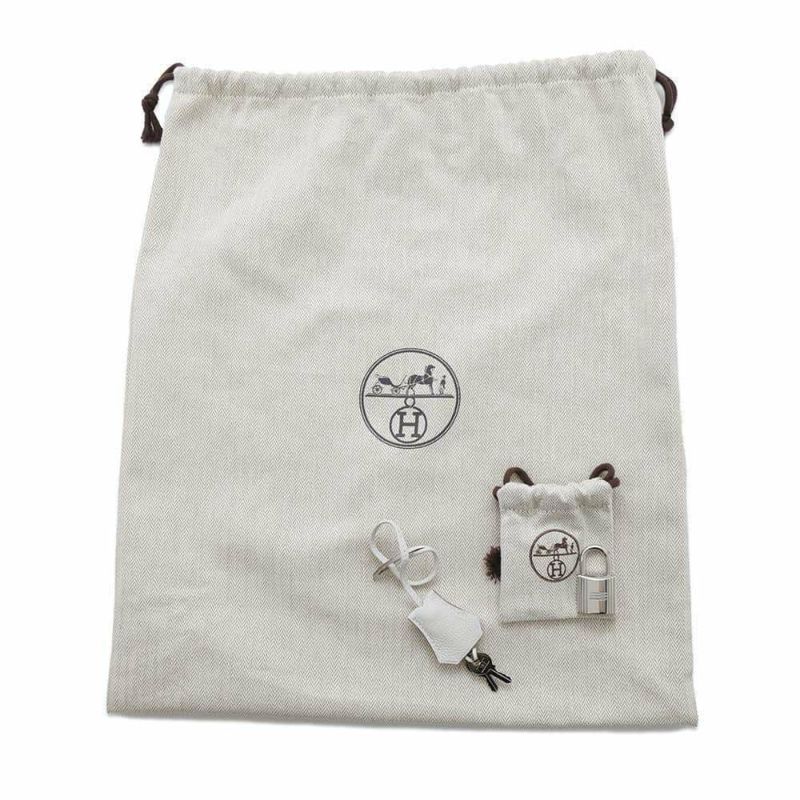 エルメス ボディバッグ ケリー アッカドPM パールグレー/シルバー金具 トゴ B刻印 メンズ