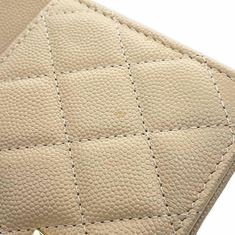 シャネル チェーンウォレット マトラッセ ココロック キャビアスキン A80766 CHANEL 財布