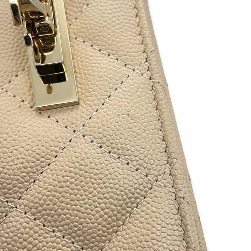 シャネル チェーンウォレット マトラッセ ココロック キャビアスキン A80766 CHANEL 財布