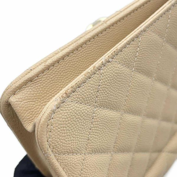 シャネル チェーンウォレット マトラッセ ココロック キャビアスキン A80766 CHANEL 財布