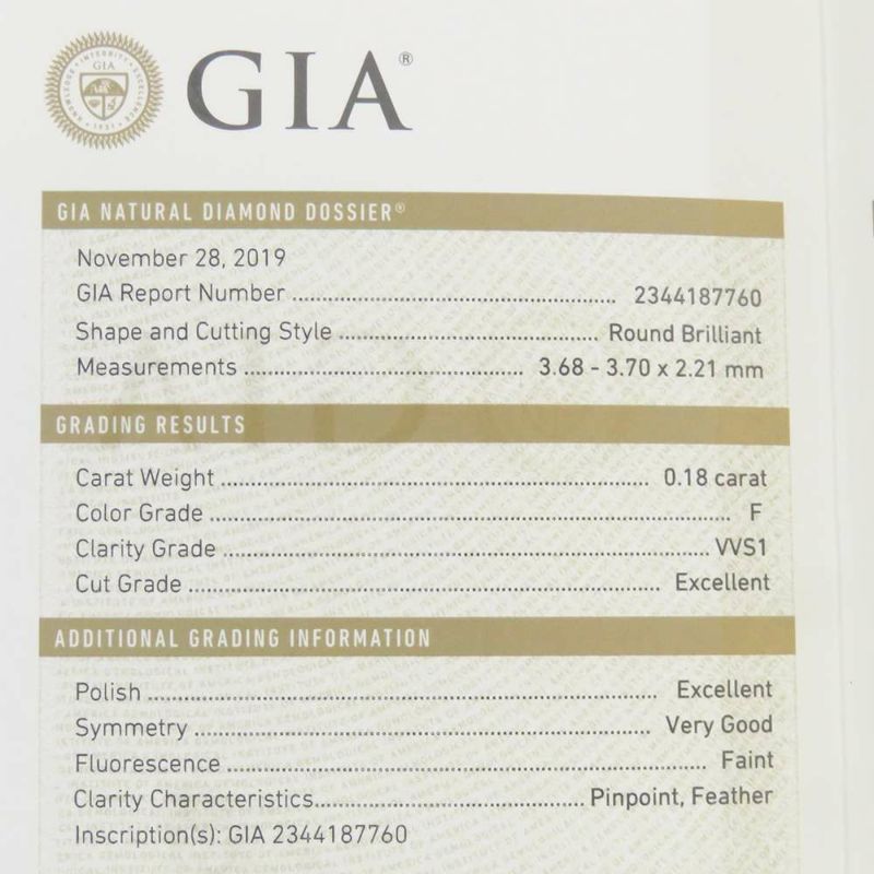 カルティエ ネックレス Cドゥ ダイヤモンド 0.18ct K18WGホワイトゴールド N7424280 ペンダント GIA鑑定書付き