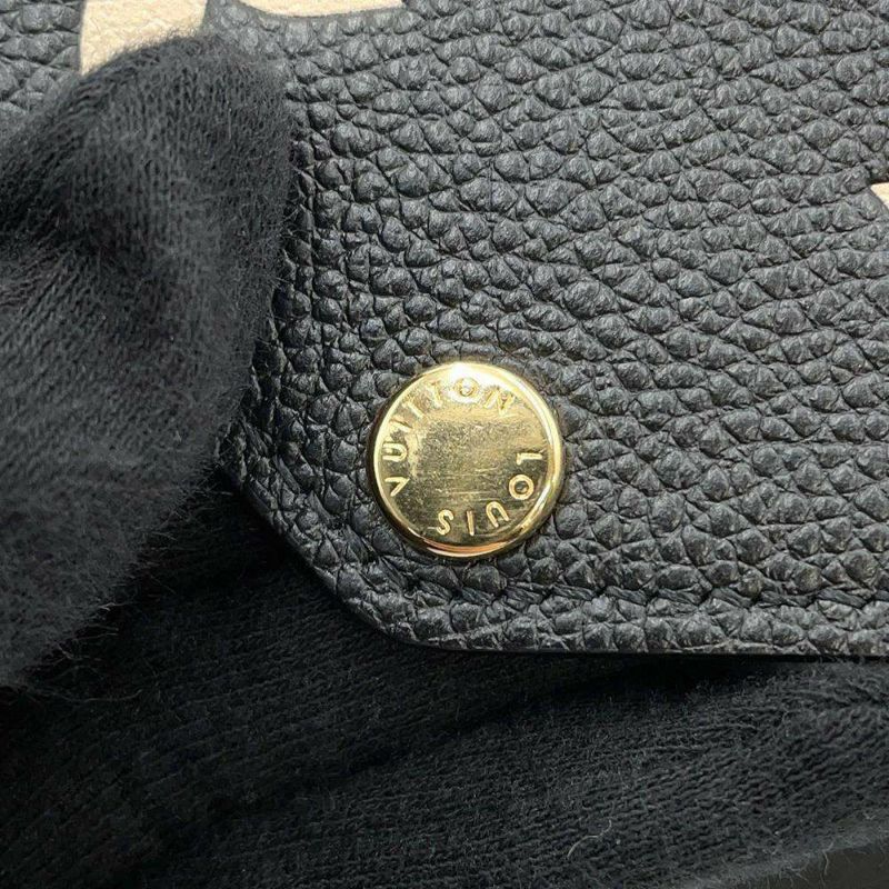 ルイヴィトン チェーンウォレット バイカラー モノグラム・アンプラント ポシェット・フェリシー M80482 黒 ブラック