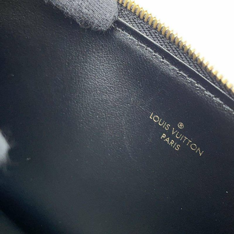 ルイヴィトン チェーンウォレット バイカラー モノグラム・アンプラント ポシェット・フェリシー M80482 黒 ブラック