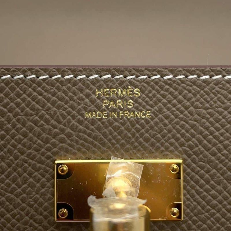 エルメス ケリーウォレット ロング トゥーゴー エトゥープ/ゴールド金具 エプソン W刻印 財布