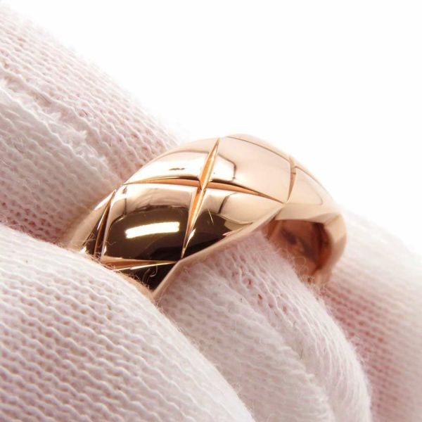 シャネル リング ココクラッシュ ミディアムモデル K18PGピンクゴールド リングサイズ53 J10817 CHANEL ジュエリー