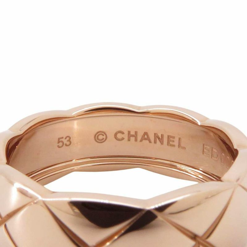シャネル リング ココクラッシュ ミディアムモデル K18PGピンクゴールド リングサイズ53 J10817 CHANEL ジュエリー
