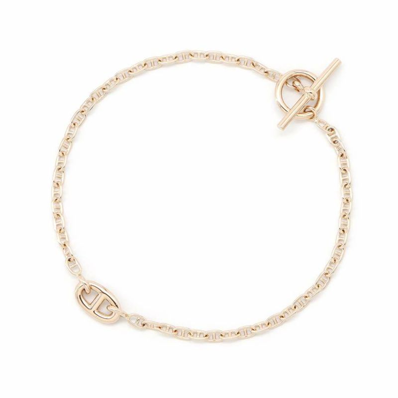 エルメス ブレスレット シェーヌダンクル ニューファランドールTPM K18PGピンクゴールド サイズSH HERMES ジュエリー