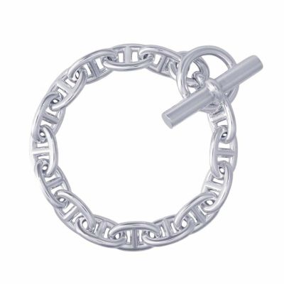 HERMES エルメス　ブレスレット　シェーヌダンクル　MM17コマ エルメス ブレスレット シェーヌダンクルMM17コマ SV925シルバー
