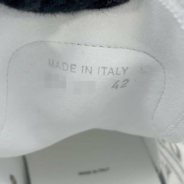 ディオール スニーカー Newsprint ハイカット メンズサイズ42 3SH118YUO Dior 靴 黒 白 セール品