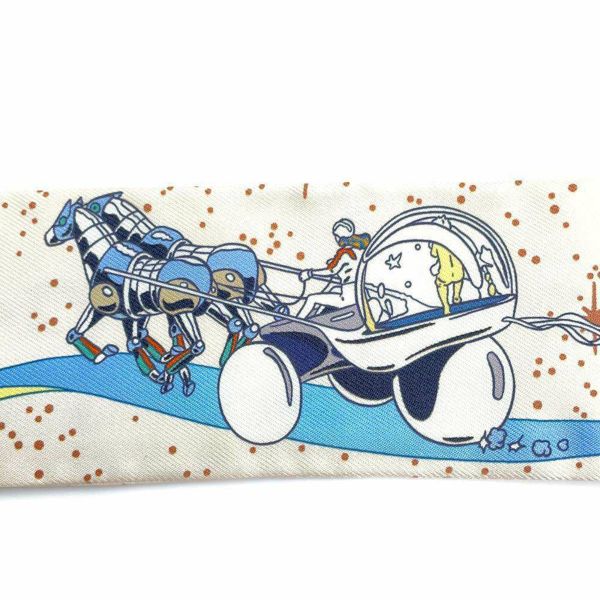 エルメス スカーフ ツイリー スペースダービー Space Derby HERMES シルクツイル 2022年秋冬