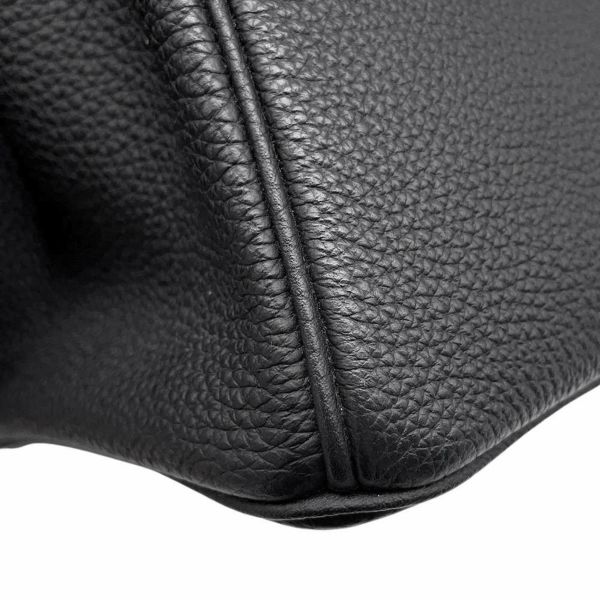 エルメス バーキン25 ブラック/シルバー金具 トゴ C刻印 HERMES Birkin ハンドバッグ 黒
