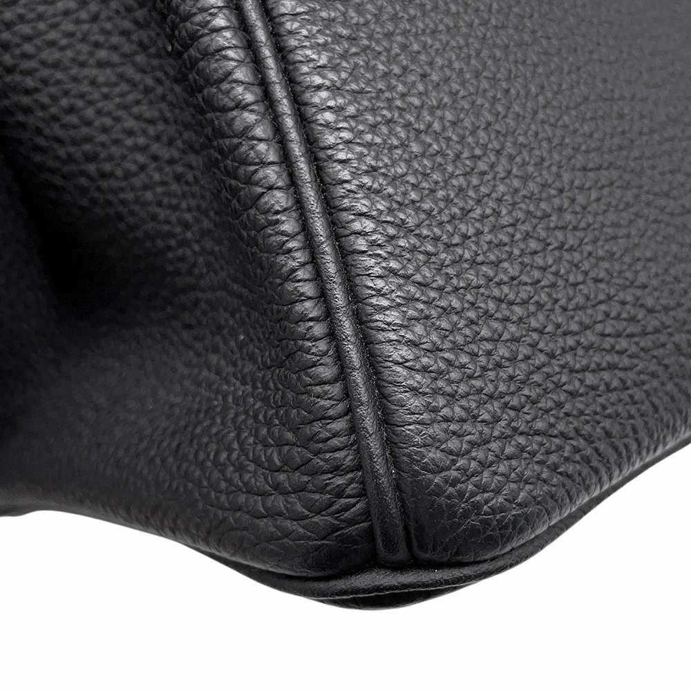 エルメス バーキン25 ブラック/シルバー金具 トゴ C刻印 HERMES Birkin ハンドバッグ 黒