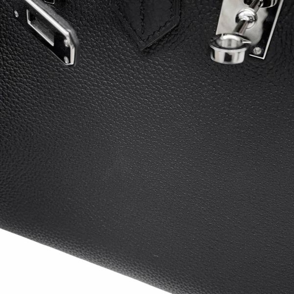 エルメス バーキン25 ブラック/シルバー金具 トゴ C刻印 HERMES Birkin ハンドバッグ 黒