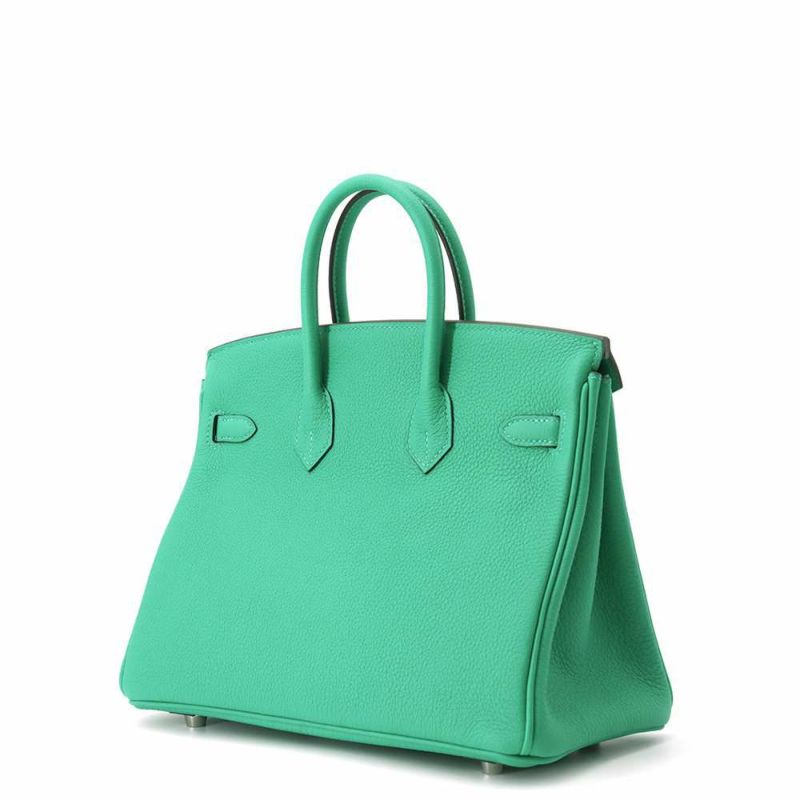 エルメス バーキン25 ミント/シルバー金具 トゴ W刻印 HERMES Birkin ハンドバッグ