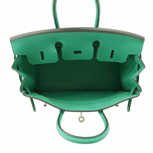 エルメス バーキン25 ミント/シルバー金具 トゴ W刻印 HERMES Birkin ハンドバッグ