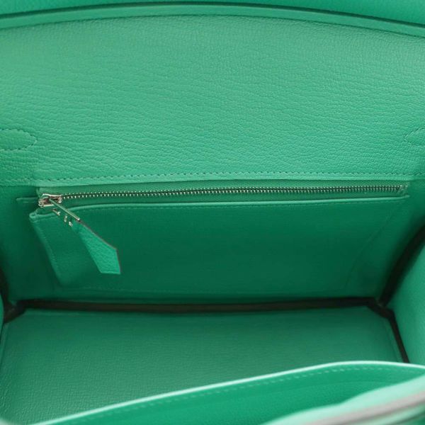 エルメス バーキン25 ミント/シルバー金具 トゴ W刻印 HERMES Birkin ハンドバッグ