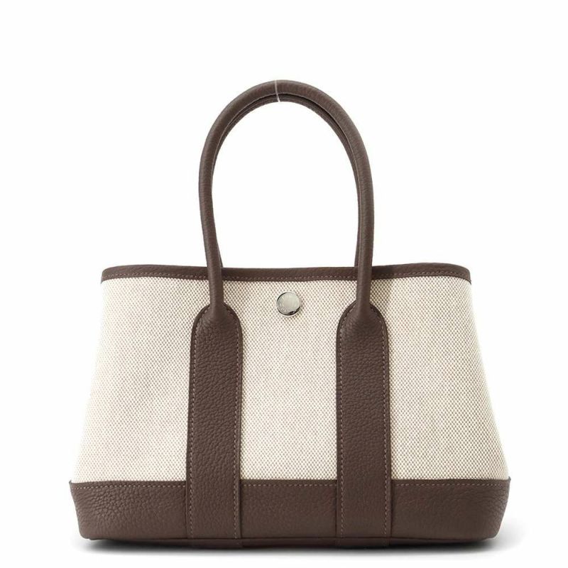 エルメス トートバッグ ネオ・ガーデン 23 ガーデンパーティ エベンヌ/シルバー金具 トワルアッシュヴァイキング/ネゴンダ W刻印