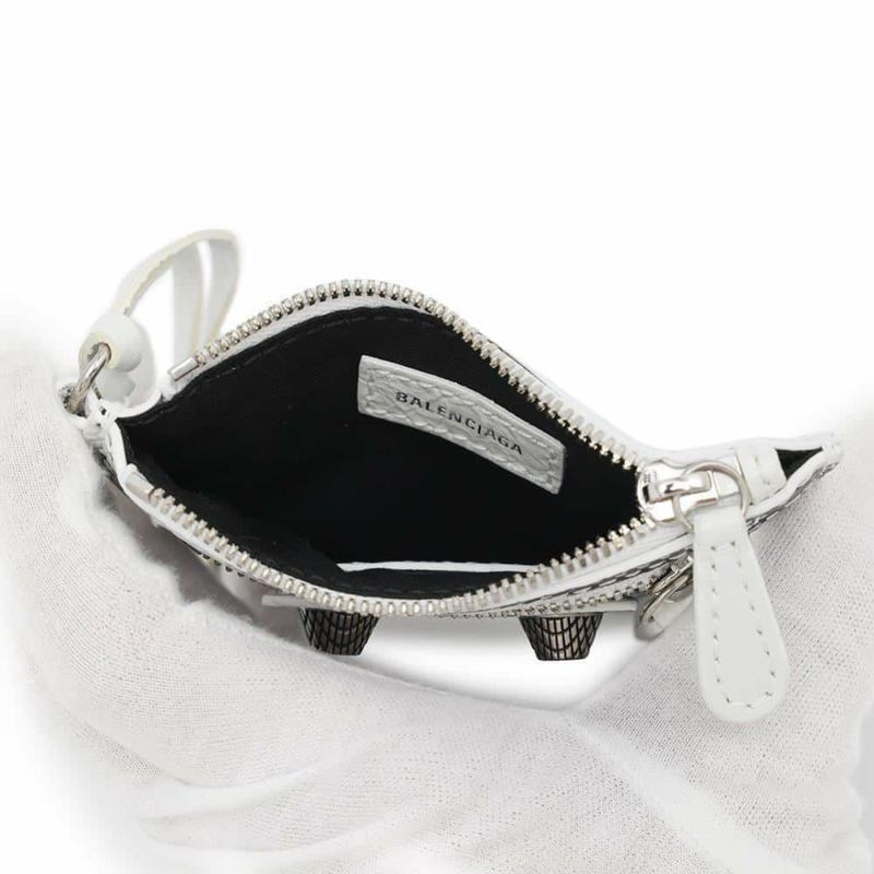バレンシアガ コインケース ルカゴール Le Cagole グラフィティ 776769 BALENCIAGA 小銭入れ 黒 白