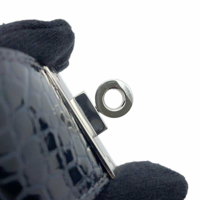 エルメス ブレスレット ケリードッグ ブルーマリン/シルバー金具 アリゲーター T刻印 HERMES アクセサリー