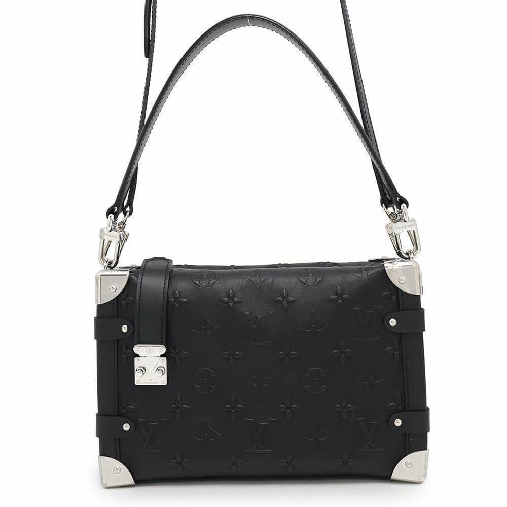 ルイヴィトン ハンドバッグ モノグラム カーフレザー サイドトランク M21709 2way ブラック 黒