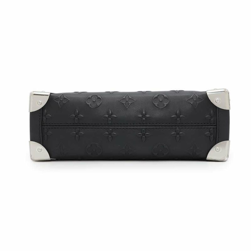 ルイヴィトン ハンドバッグ モノグラム カーフレザー サイドトランク M21709 2way ブラック 黒