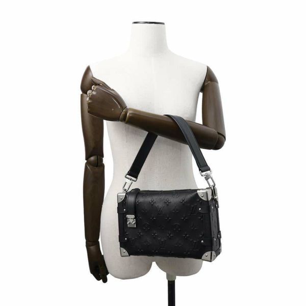 ルイヴィトン ハンドバッグ モノグラム カーフレザー サイドトランク M21709 2way ブラック 黒