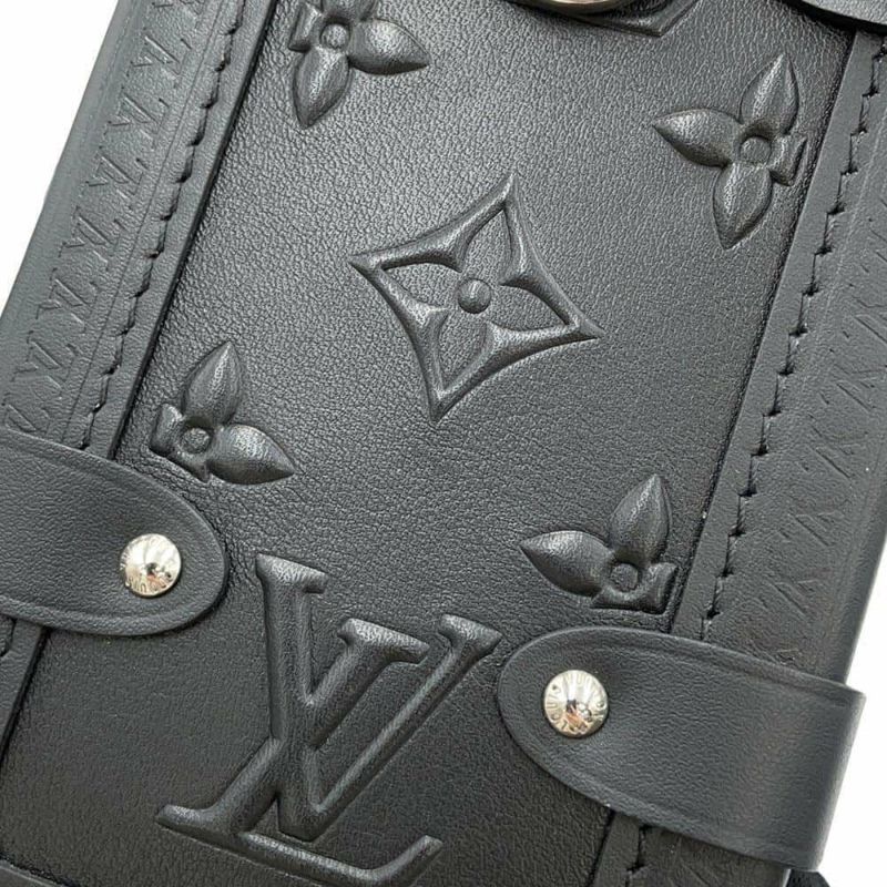 ルイヴィトン ハンドバッグ モノグラム カーフレザー サイドトランク M21709 2way ブラック 黒