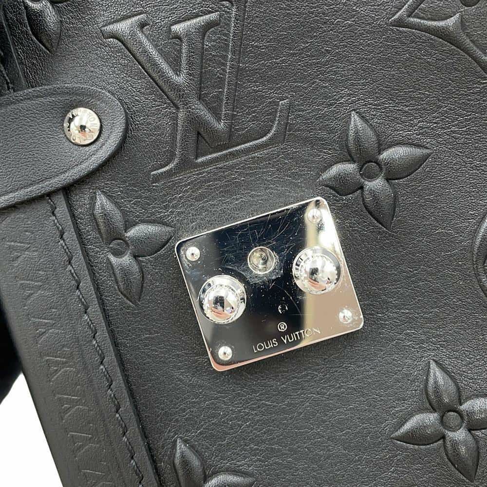 ルイヴィトン ハンドバッグ モノグラム カーフレザー サイドトランク M21709 2way ブラック 黒