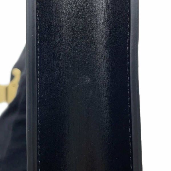 セリーヌ チェーンウォレット トリオンフ シャイニーカーフレザー 10L033DPV CELINE 黒