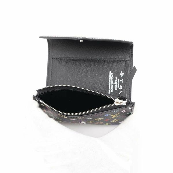 ルイヴィトン 三つ折り財布 モノグラム LV × TM ポルトフォイユ・ヴィクトリーヌ M14163 村上隆 コラボ