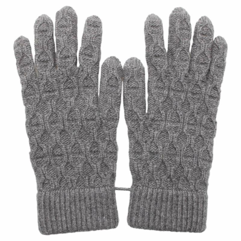 エルメス グローブ トリ・マイヨン カシミヤ サイズM HERMES 手袋