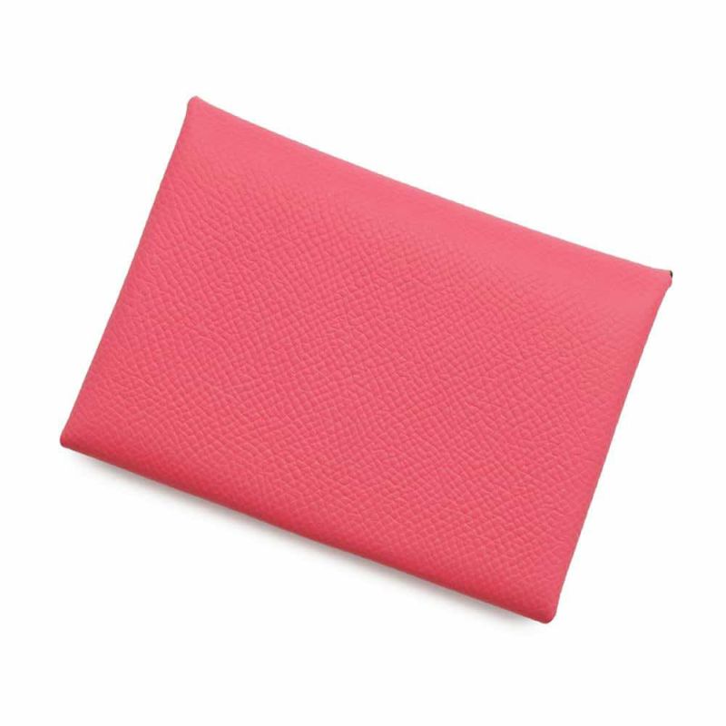 エルメス コインケース カルヴィ デュオ ローズアザレ/シルバー金具 エプソン B刻印