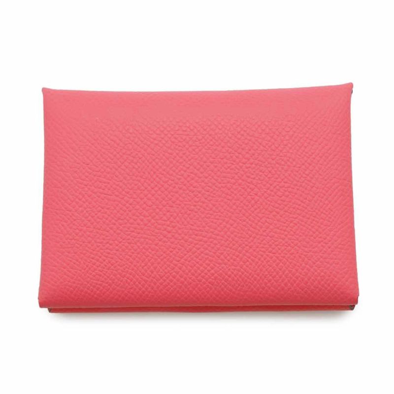 エルメス コインケース カルヴィ デュオ ローズアザレ/シルバー金具 エプソン B刻印