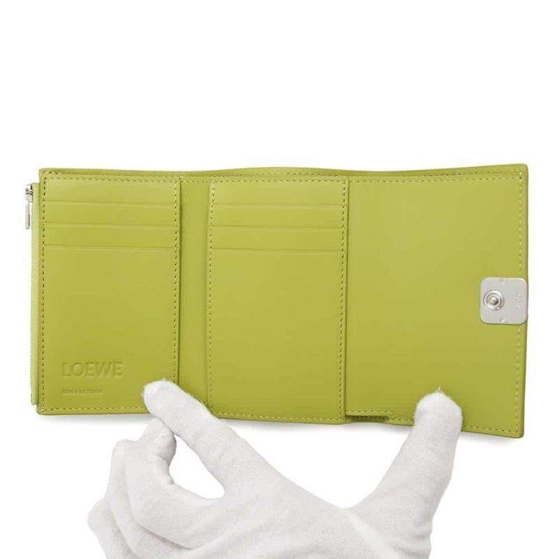 ロエベ 三つ折り財布 アナグラム バーティカル ウォレット スモール C821S33X07 LOEWE 財布