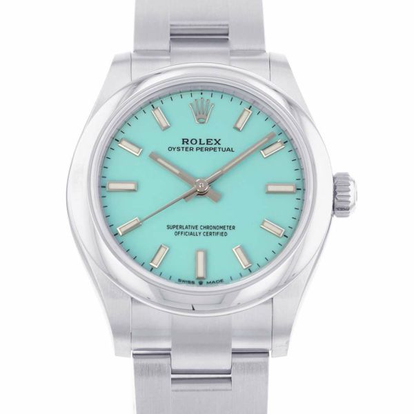 ロレックス オイスターパーペチュアル 277200 ROLEX 腕時計 ターコイズブルー文字盤 レディース