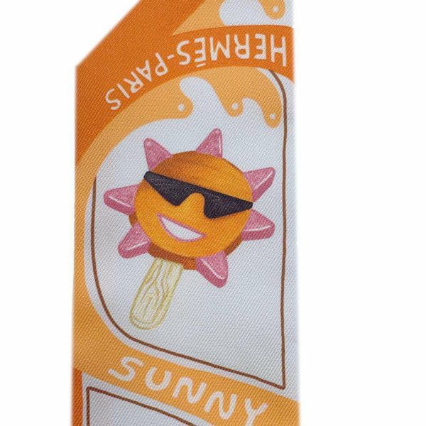エルメス スカーフ ツイリー ファニー・アイスクリーム Funny Ice Cream HERMES シルクツイル