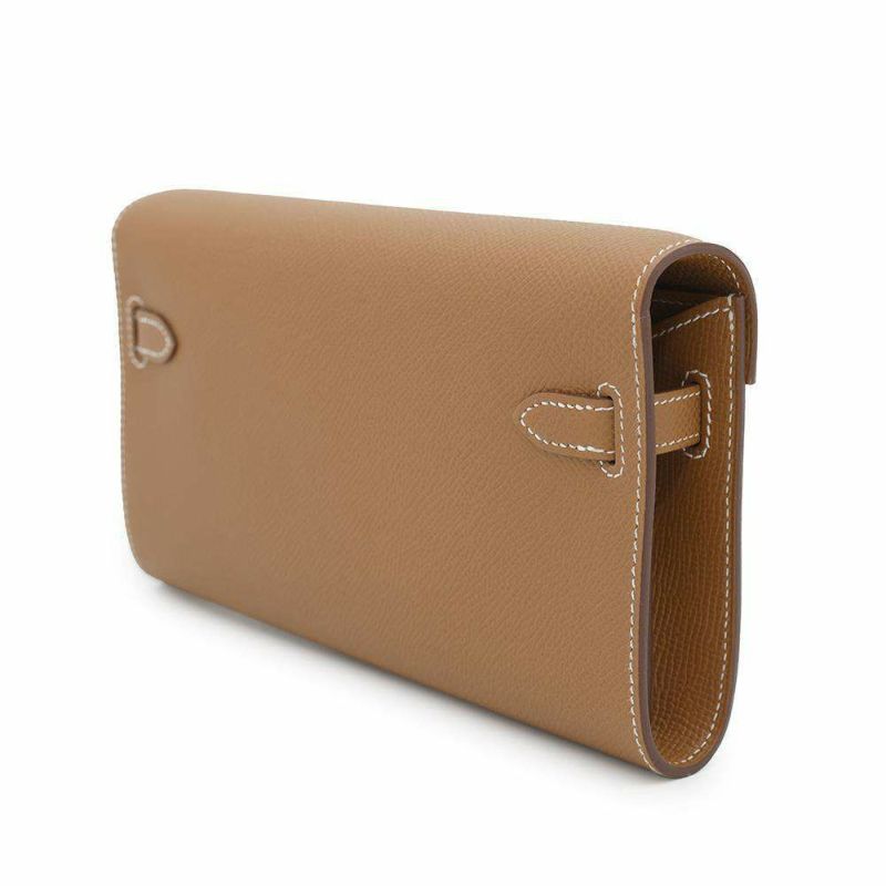 エルメス ケリーウォレット ロング トゥーゴー ゴールド/ゴールド金具 エプソン W刻印 HERMES 財布