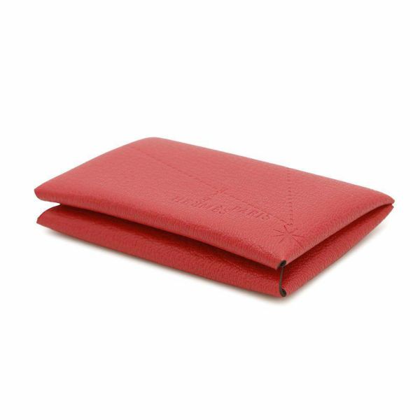 エルメス カードケース カルヴィ ローズテキサス シェブルミゾル D刻印 HERMES 三越日本橋限定