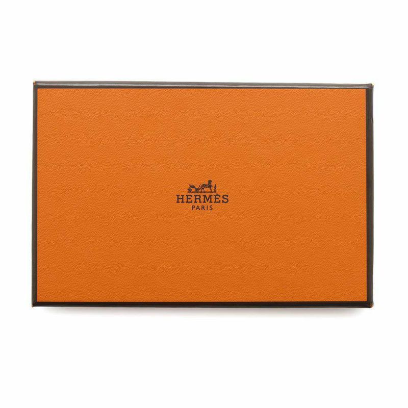 エルメス カードケース カルヴィ ローズテキサス シェブルミゾル D刻印 HERMES 三越日本橋限定