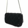 シャネル チェーンショルダーバッグ マトラッセ ココマーク ベルベット AP4159 CHANEL 黒