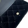 シャネル チェーンショルダーバッグ マトラッセ ココマーク ベルベット AP4159 CHANEL 黒