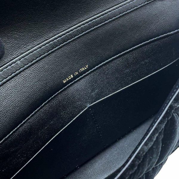 シャネル チェーンショルダーバッグ マトラッセ ココマーク ベルベット AP4159 CHANEL 黒
