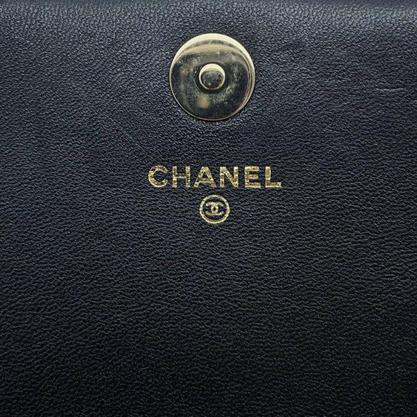 シャネル チェーンショルダーバッグ マトラッセ ココマーク ベルベット AP4159 CHANEL 黒