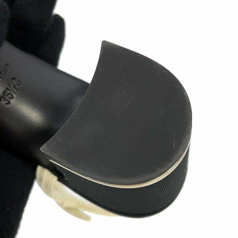 シャネル パンプス ココマーク ヒールサンダル サテン レザー フェイクパール レディースサイズ36 1/2C G39027 ヒール 靴