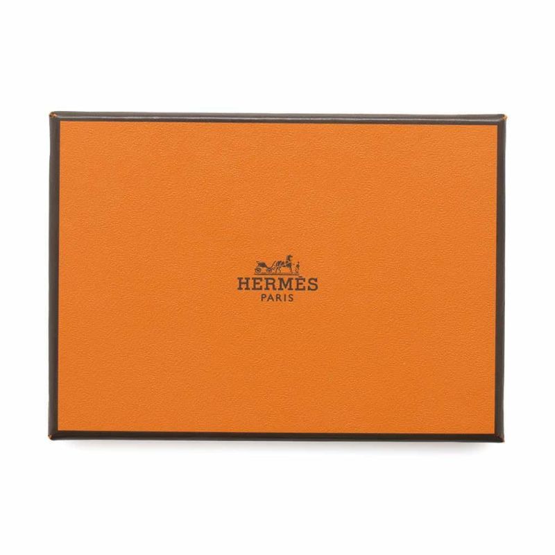 エルメス カードケース MagSafe エマン “ストール・ナンバー” ブルーネイビー/マルチカラー スイフト/フェルト W刻印 マグセーフ