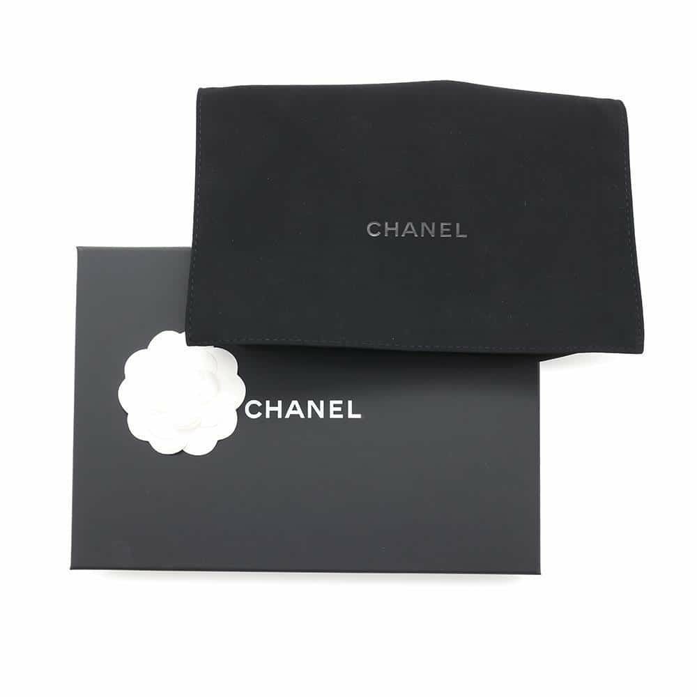シャネル チェーンウォレット マトラッセ ココマーク パーリーラムスキン AP4537 CHANEL 黒