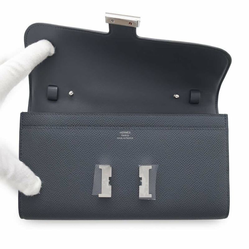 エルメス 長財布 コンスタンス トゥーゴー ロング カヴァル グリミスティ/シルバー金具 エプソン W刻印