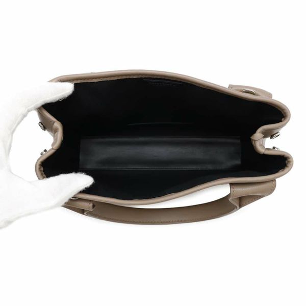 バレンシアガ ハンドバッグ ネイビーカバ XS オールレザー 390346 ポーチ付 BALENCIAGA 2way